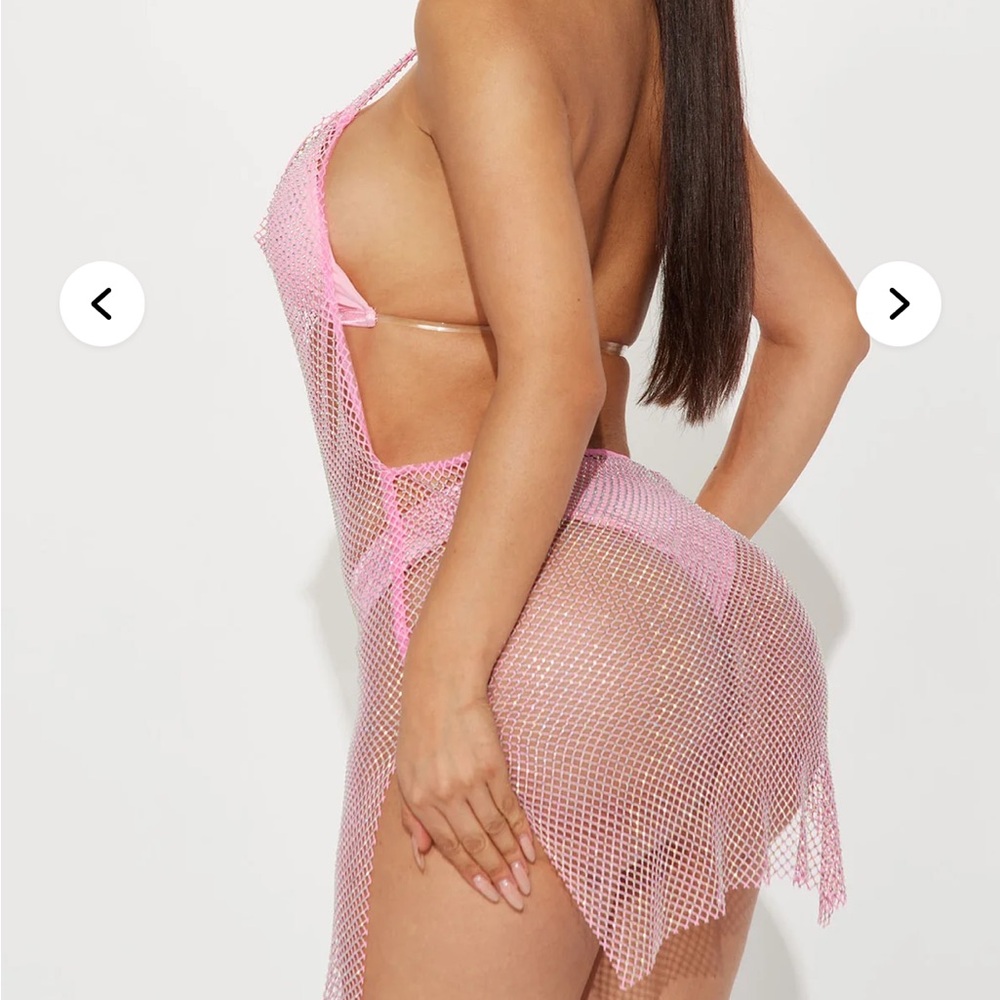 Fashion nova rhinestone dress med nwt - Picture 3 of 13